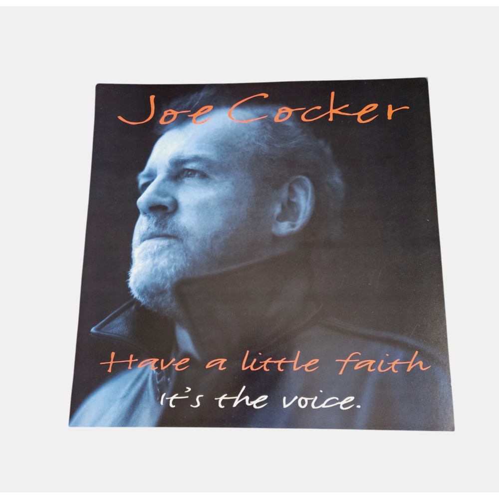 Joe Cocker Have A Little Faith 1994‎ 12x12 Promo Flat Poster Double Sided Rock
